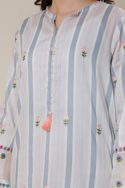 Embroidered Kurta Trouser - 2125