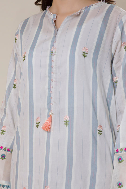 Embroidered Kurta Trouser - 2125