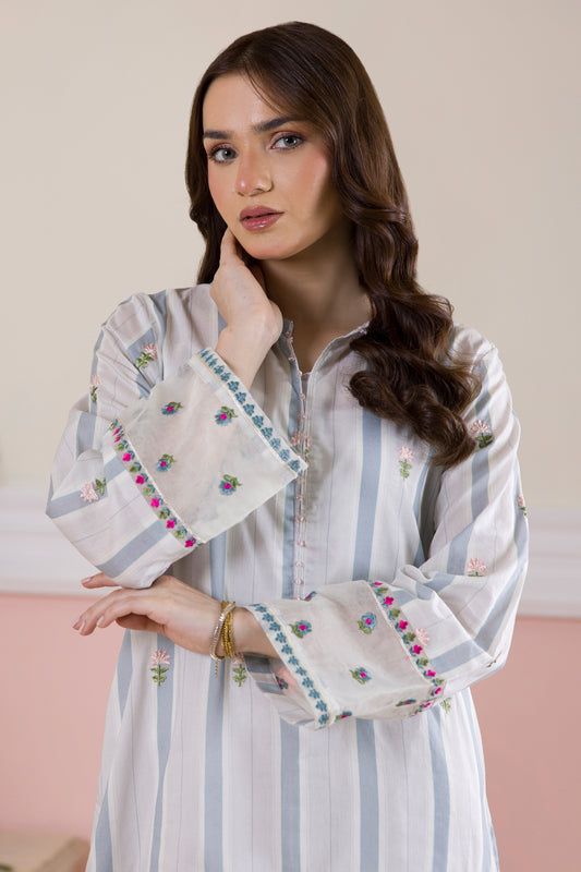 Embroidered Kurta Trouser - 2125