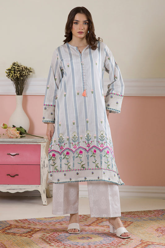 Embroidered Kurta Trouser - 2125
