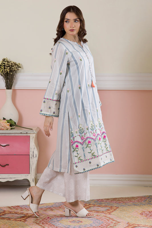 Embroidered Kurta Trouser - 2125