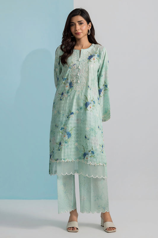 Embroidered Kurta Trouser - 2126