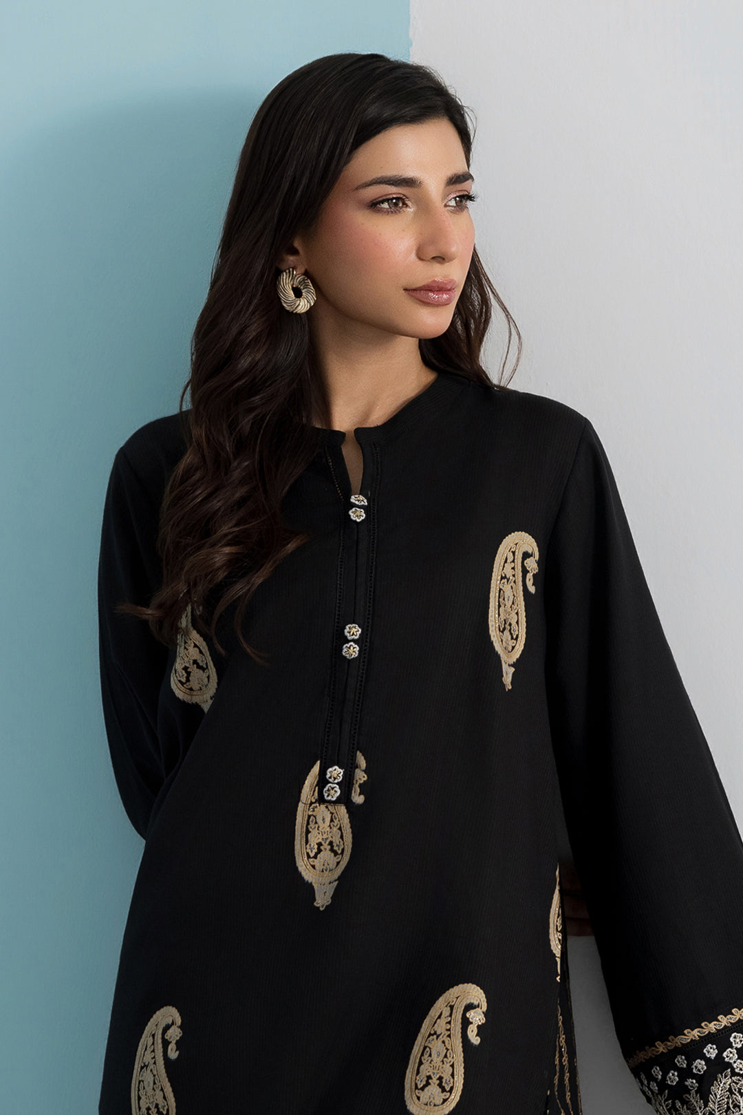 Embroidered Kurta Dupatta - 2256