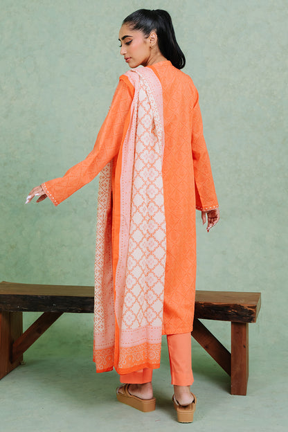 Embroidered  Kurta Dupatta Trouser - 1519