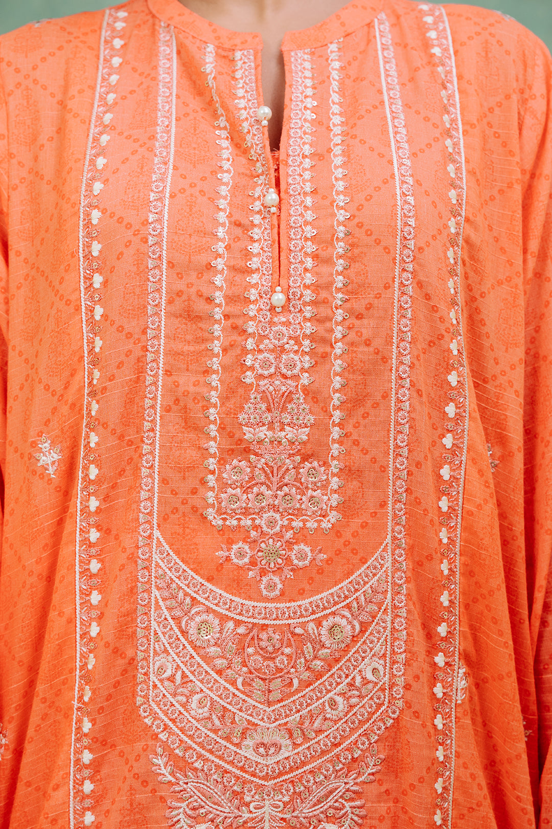 Embroidered  Kurta Dupatta Trouser - 1519