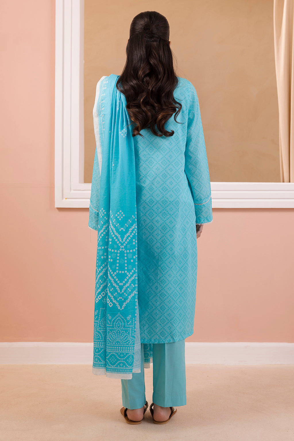 Embroidered Kurta Dupatta Trouser - 1528