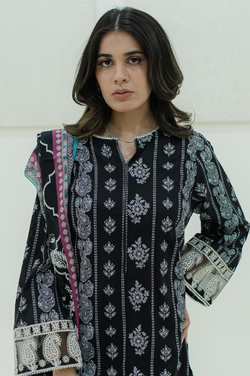 Embroidered Kurta Dupatta Trouser - 1764