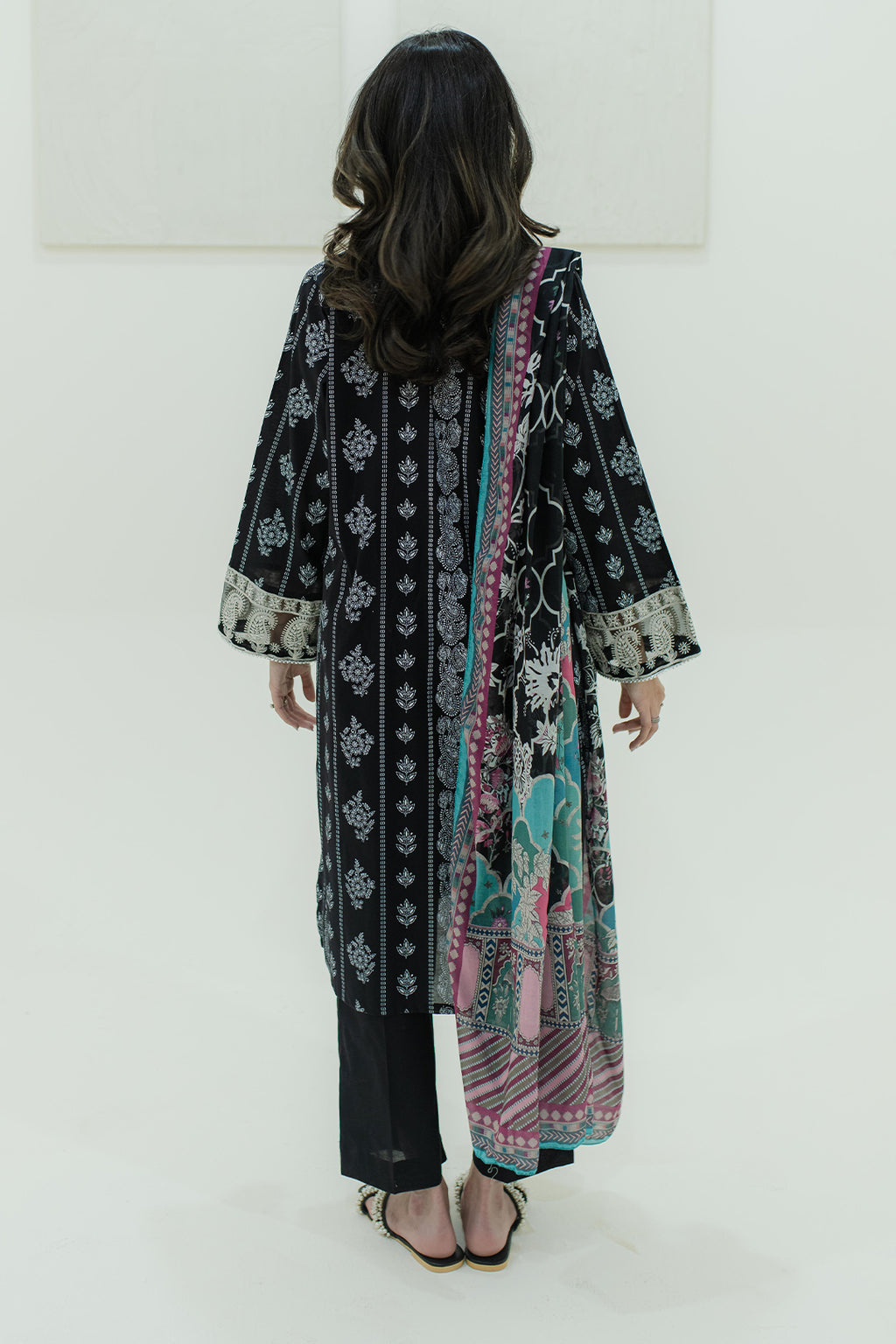 Embroidered Kurta Dupatta Trouser - 1764
