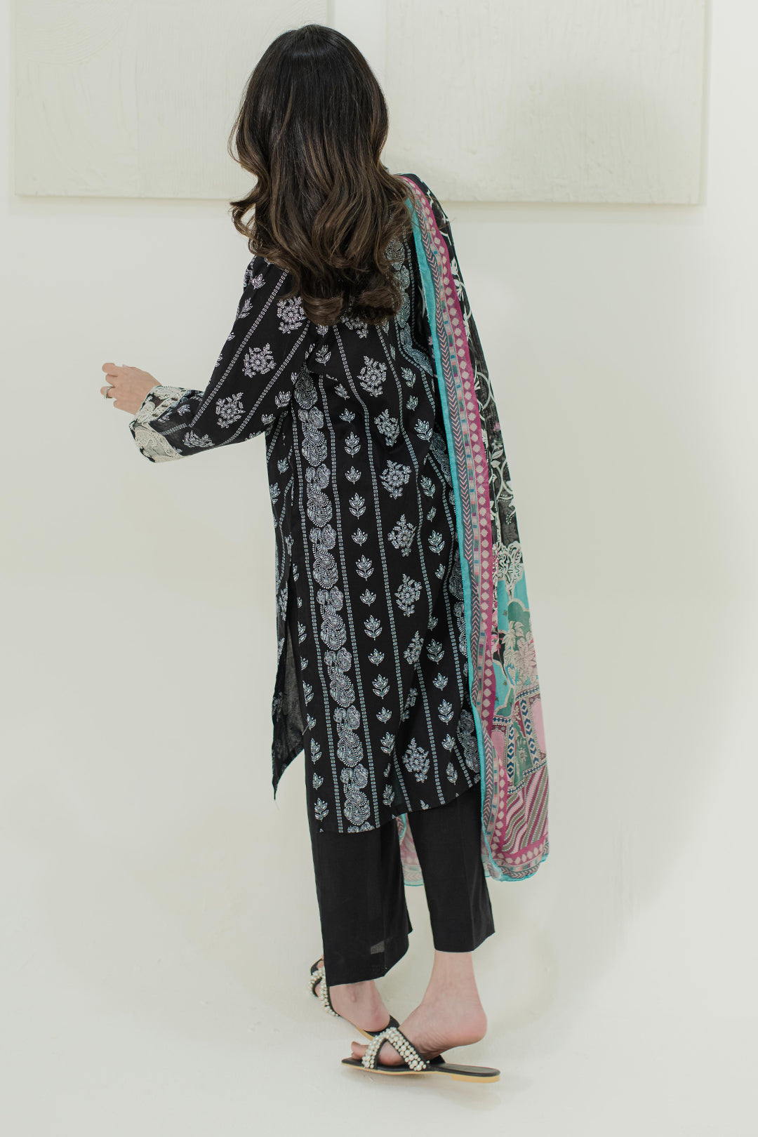 Embroidered Kurta Dupatta Trouser - 1764