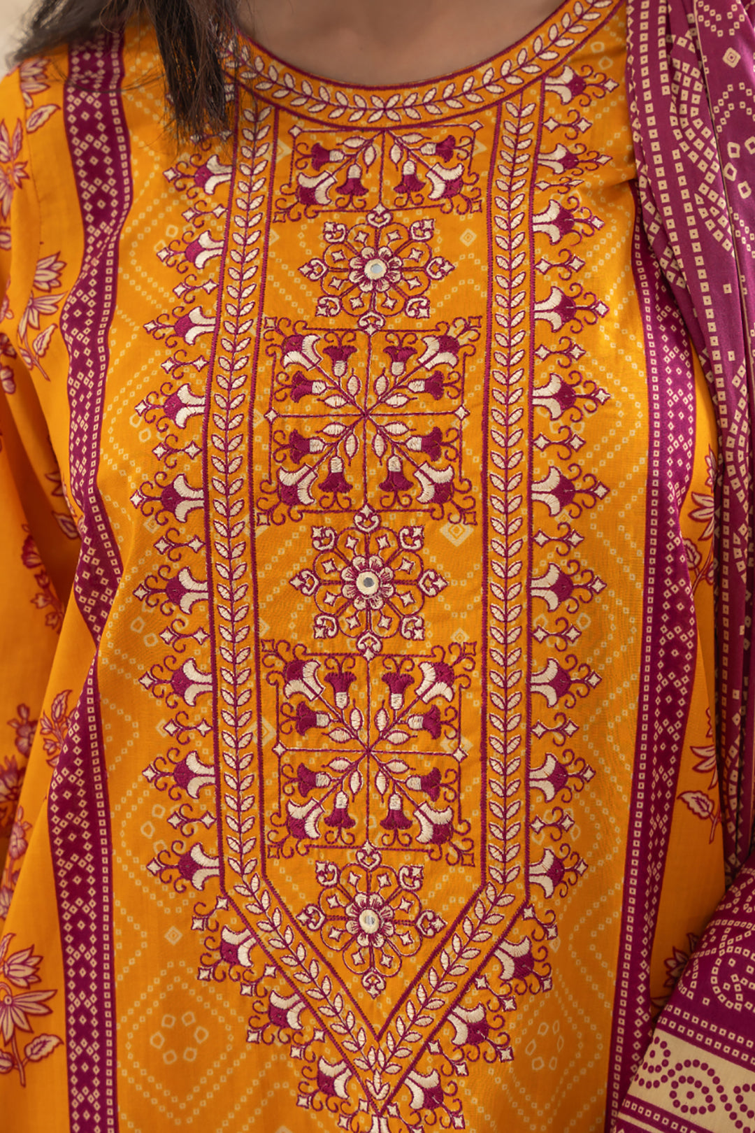 Embroidered Kurta Dupatta Trouser - 1765