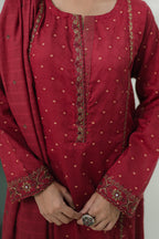Embroidered  Kurta Dupatta Trouser - 1776
