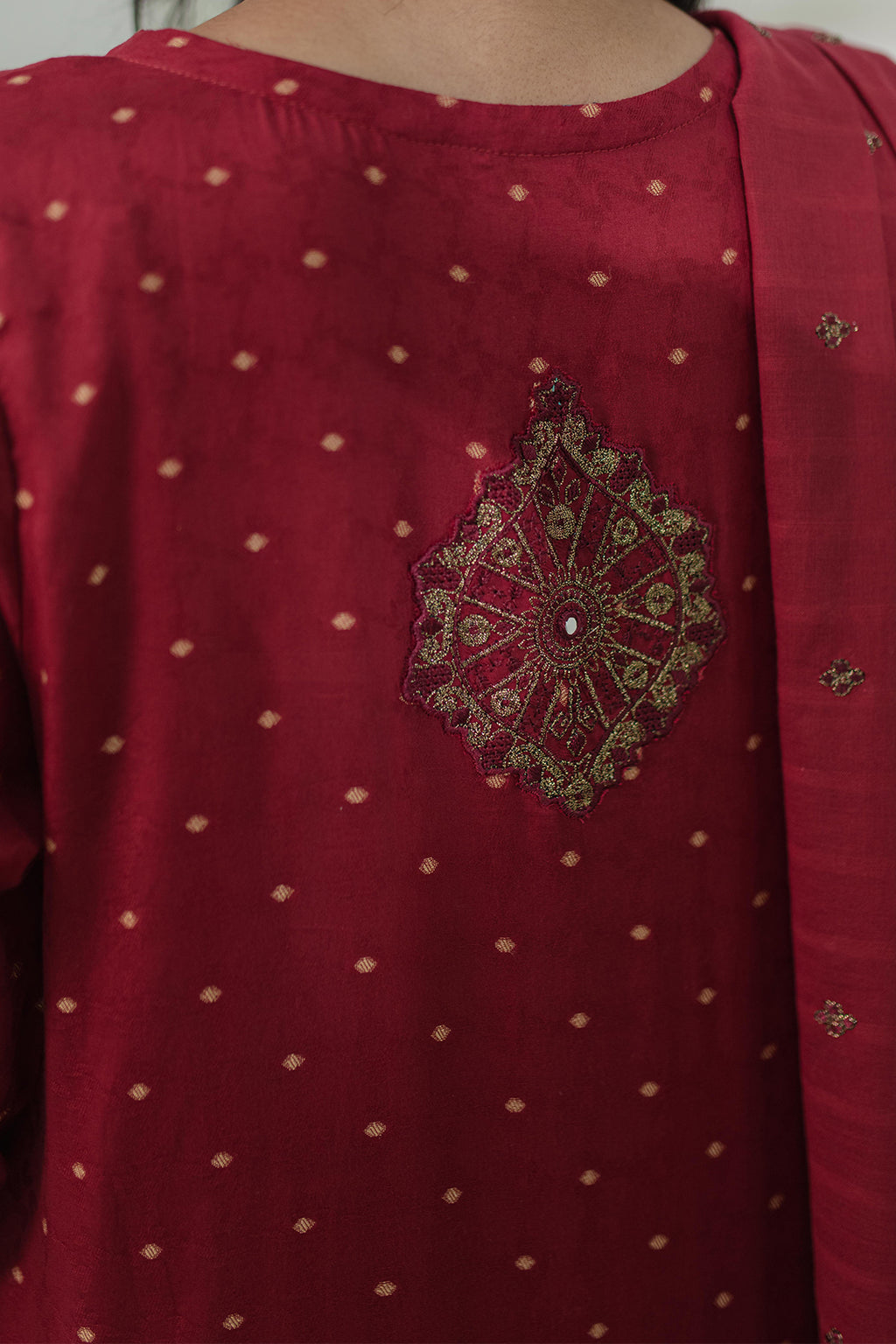 Embroidered  Kurta Dupatta Trouser - 1776