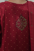 Embroidered  Kurta Dupatta Trouser - 1776