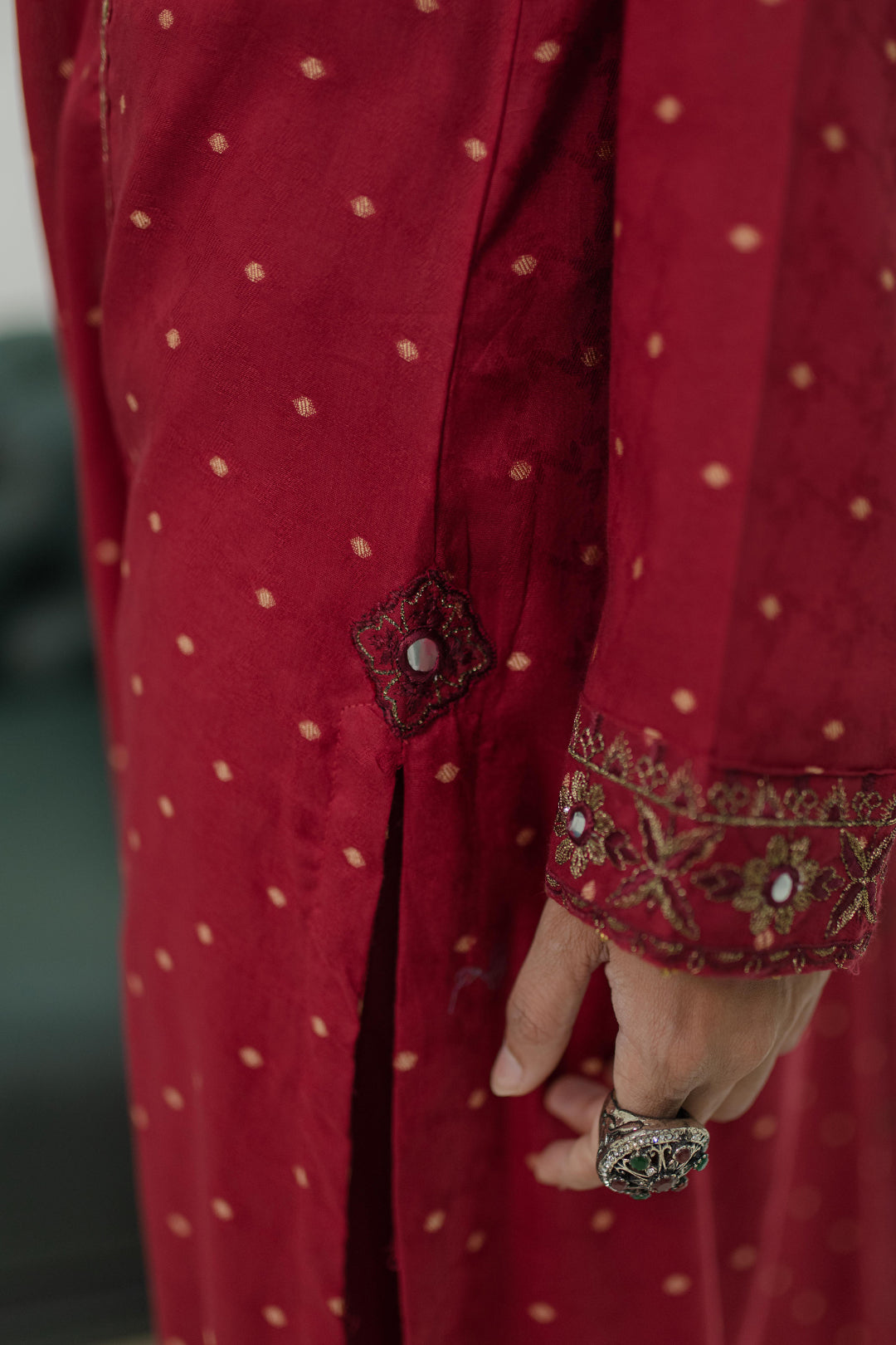 Embroidered  Kurta Dupatta Trouser - 1776