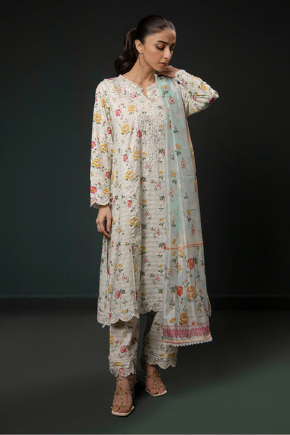 Embroidered Kurta Dupatta Trouser - 1785