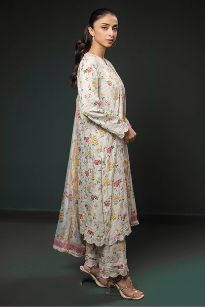 Embroidered Kurta Dupatta Trouser - 1785