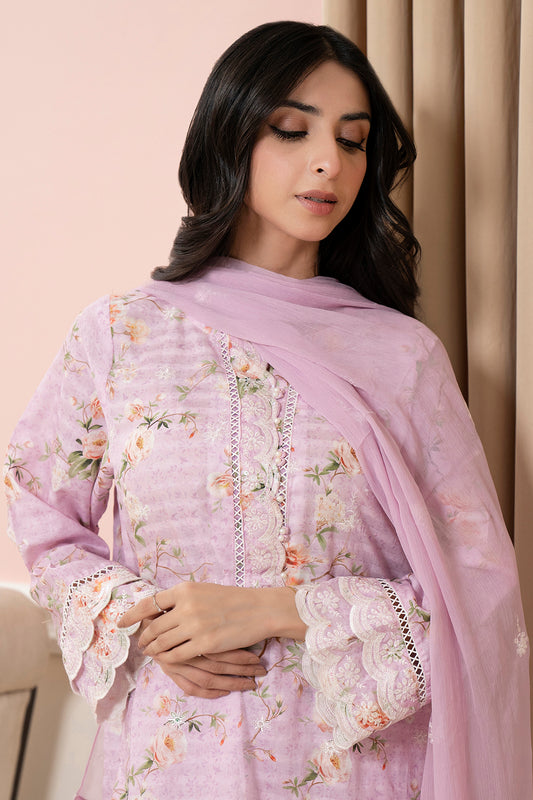 Embroidered Kurta Dupatta Trouser - 1786