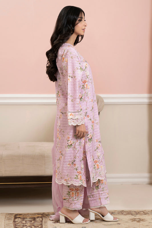 Embroidered Kurta Dupatta Trouser - 1786