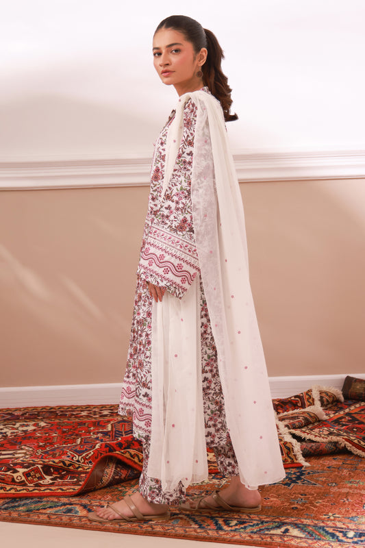 Embroidered Kurta Dupatta Trouser - 1787