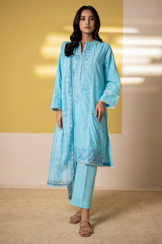 Embroidered Kurta Dupatta Trouser - 1965