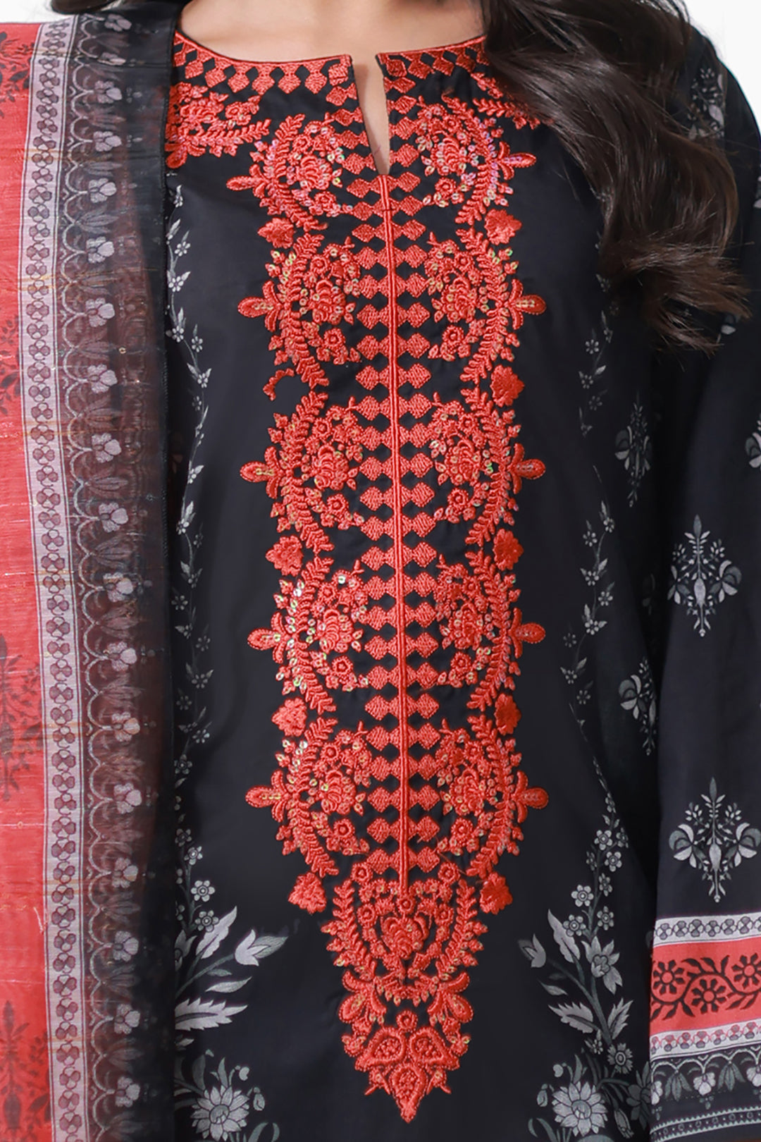 Embroidered Kurta Dupatta Trouser - 1966