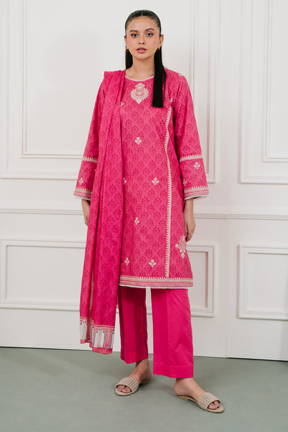 Embroidered  Kurta Dupatta Trouser - 1968