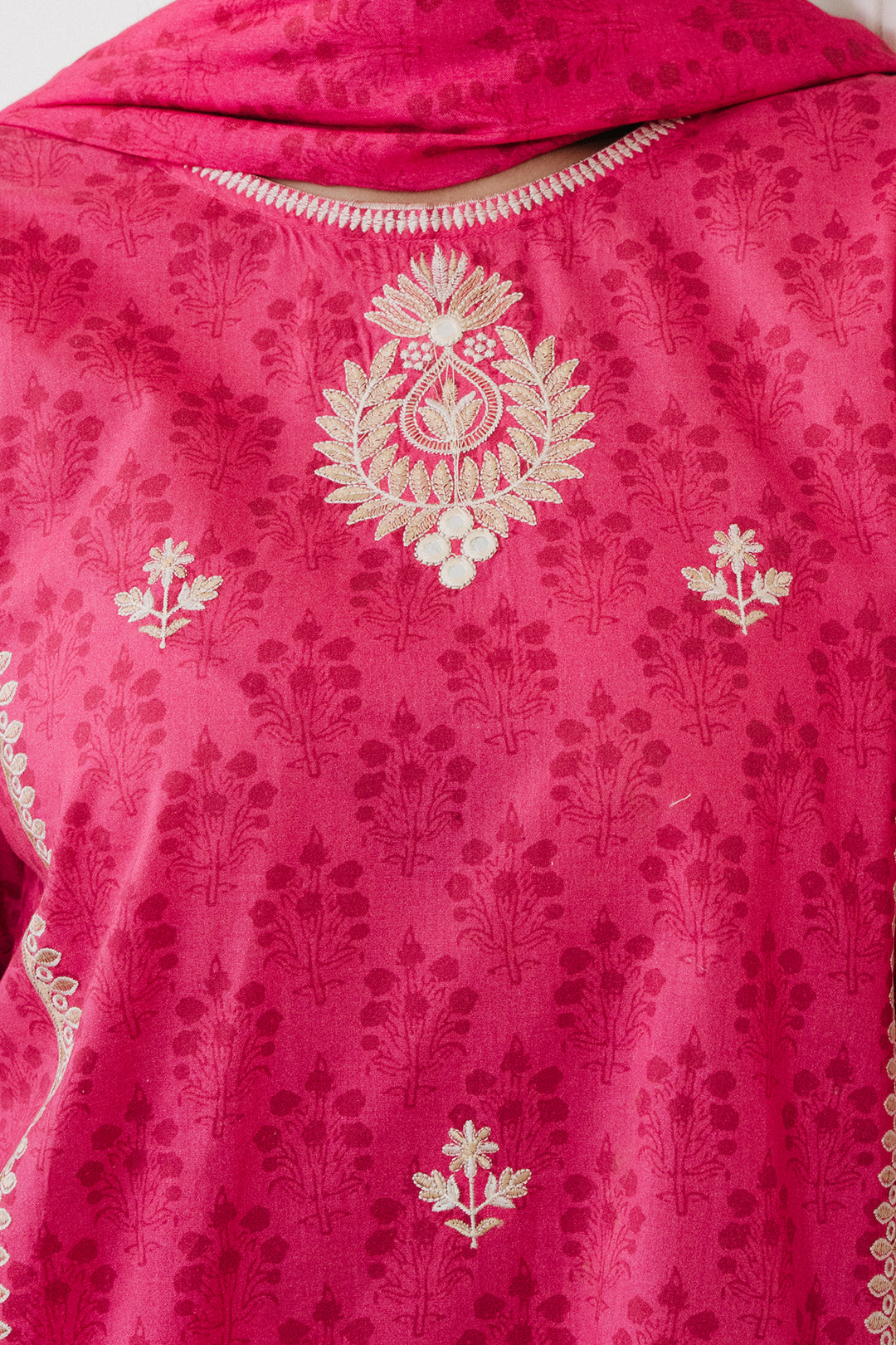 Embroidered  Kurta Dupatta Trouser - 1968