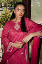 Embroidered  Kurta Dupatta Trouser - 1968