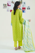 Embroidered Kurta Dupatta Trouser - 1970