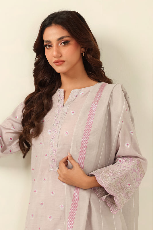Embroidered Kurta Dupatta Trouser - 1988