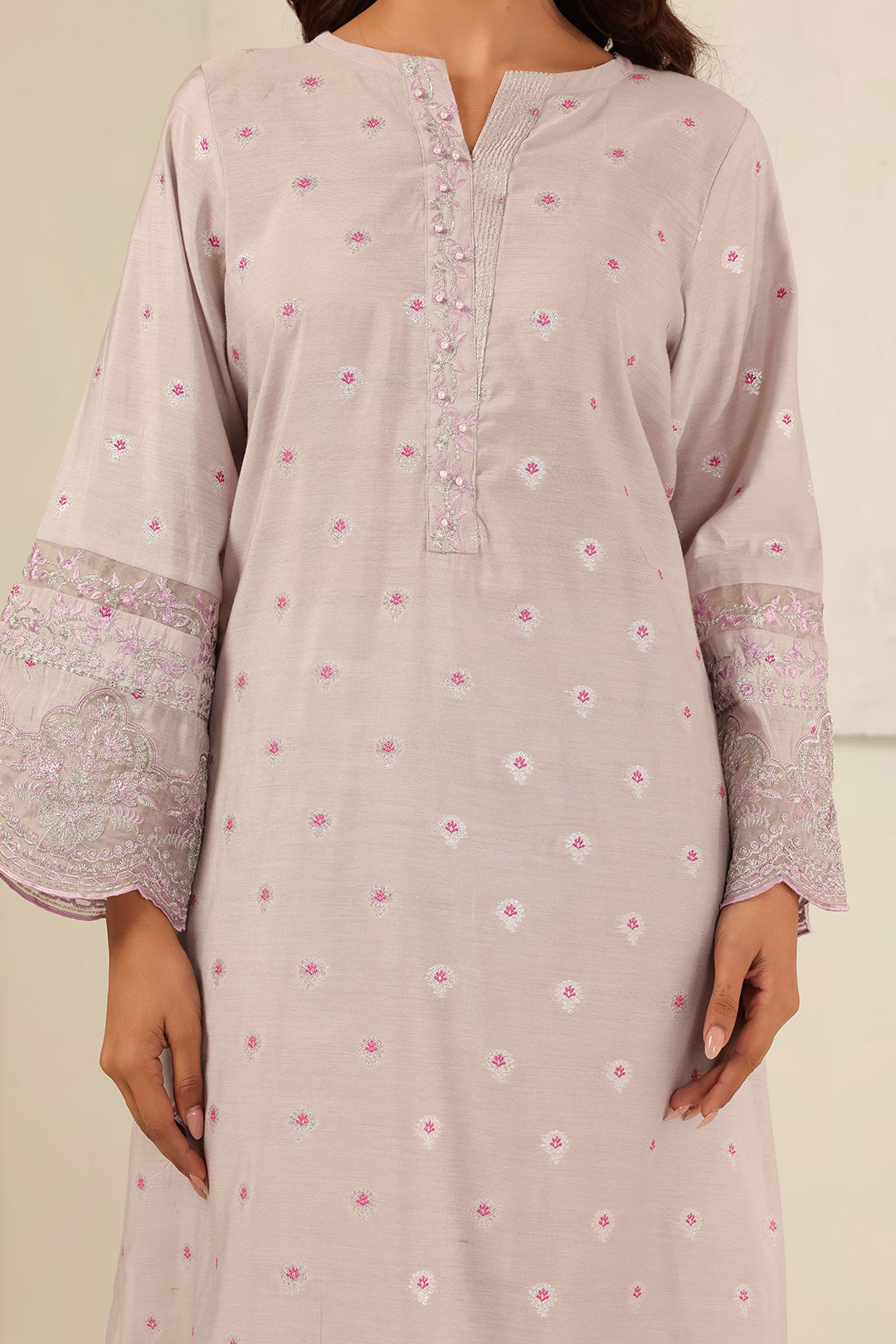 Embroidered Kurta Dupatta Trouser - 1988