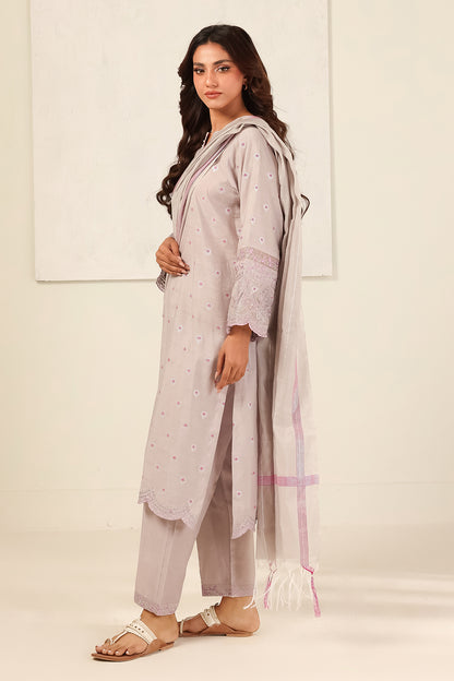 Embroidered Kurta Dupatta Trouser - 1988