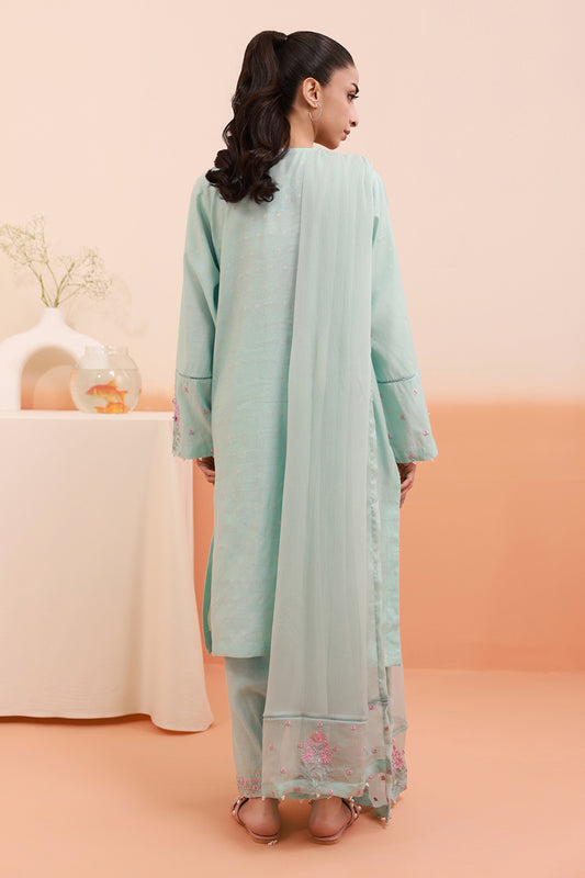 Embroidered Kurta Dupatta Trouser - 1989