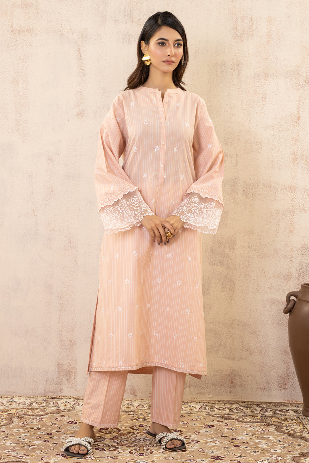 Embroidered Kurta Dupatta Trouser - 1991