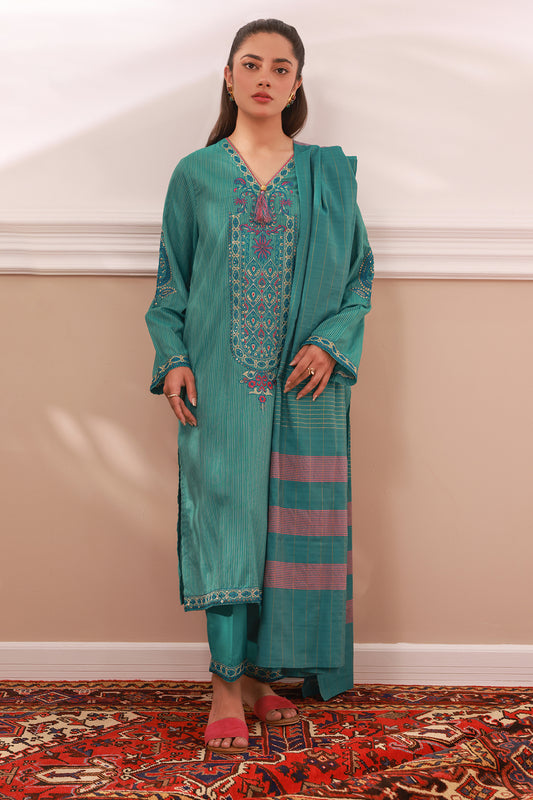 Embroidered Kurta Dupatta Trouser - 1993