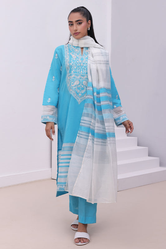 Embroidered Kurta Dupatta Trouser - 1995