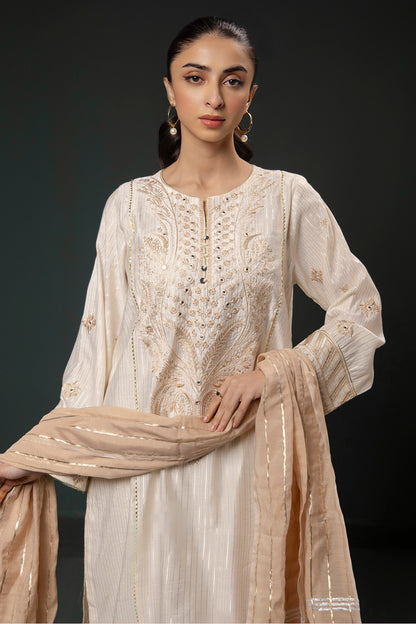 Embroidered Kurta Dupatta Trouser - 1996