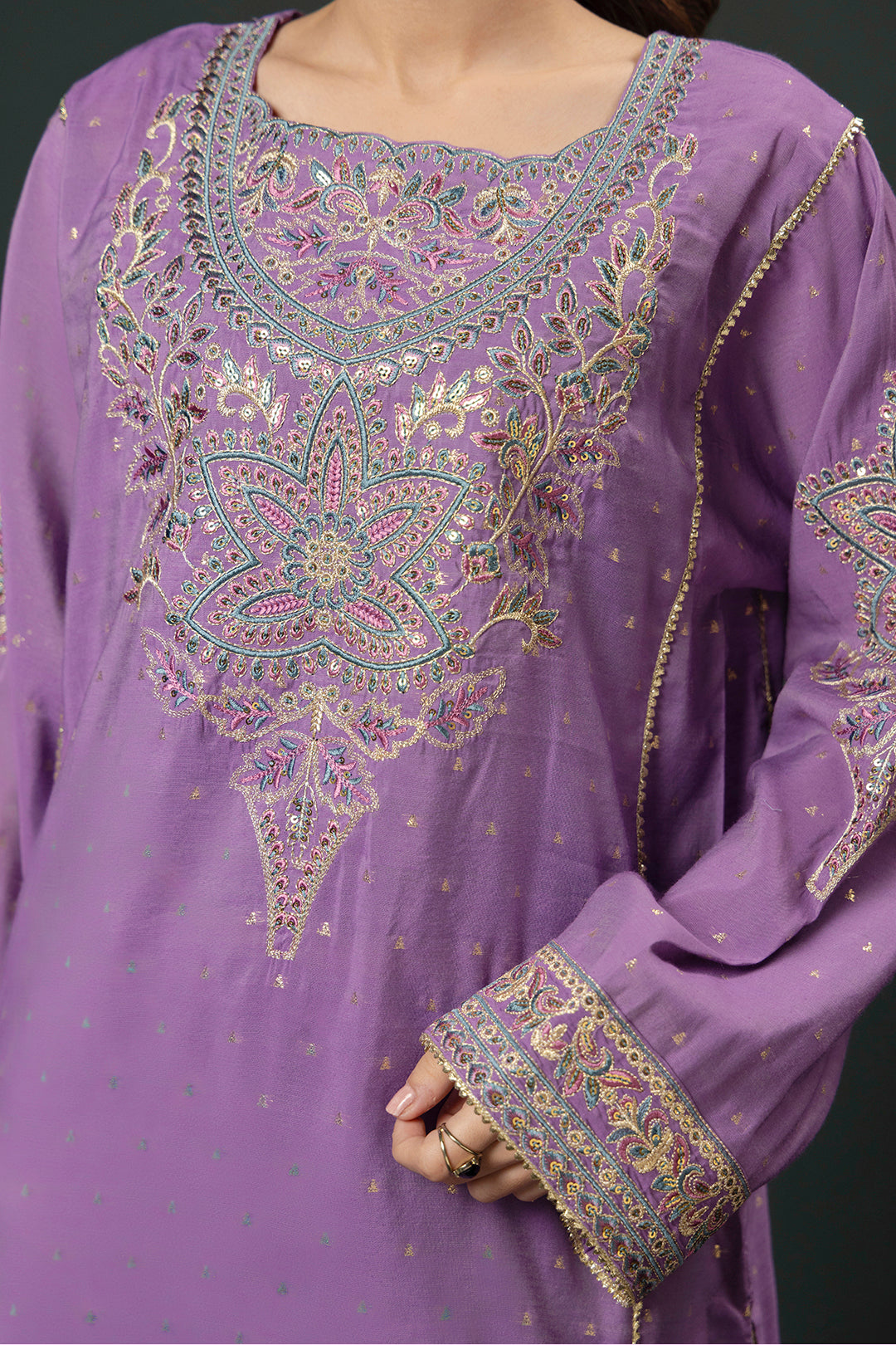Embroidered Kurta Dupatta Trouser - 1997