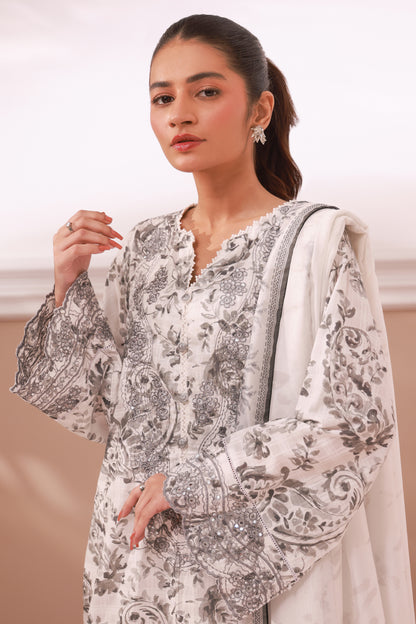 Embroidered Kurta Dupatta Trouser - 1998