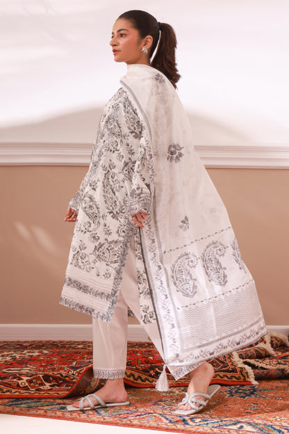 Embroidered Kurta Dupatta Trouser - 1998