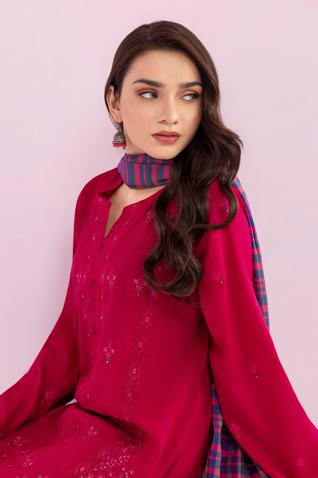 Embroidered Kurta Dupatta Trouser - 2003