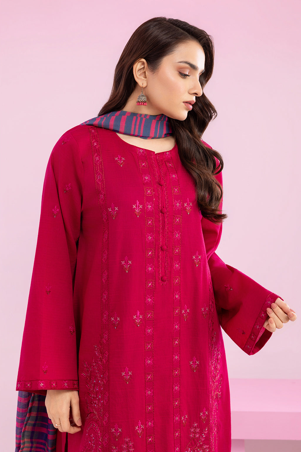 Embroidered Kurta Dupatta Trouser - 2003