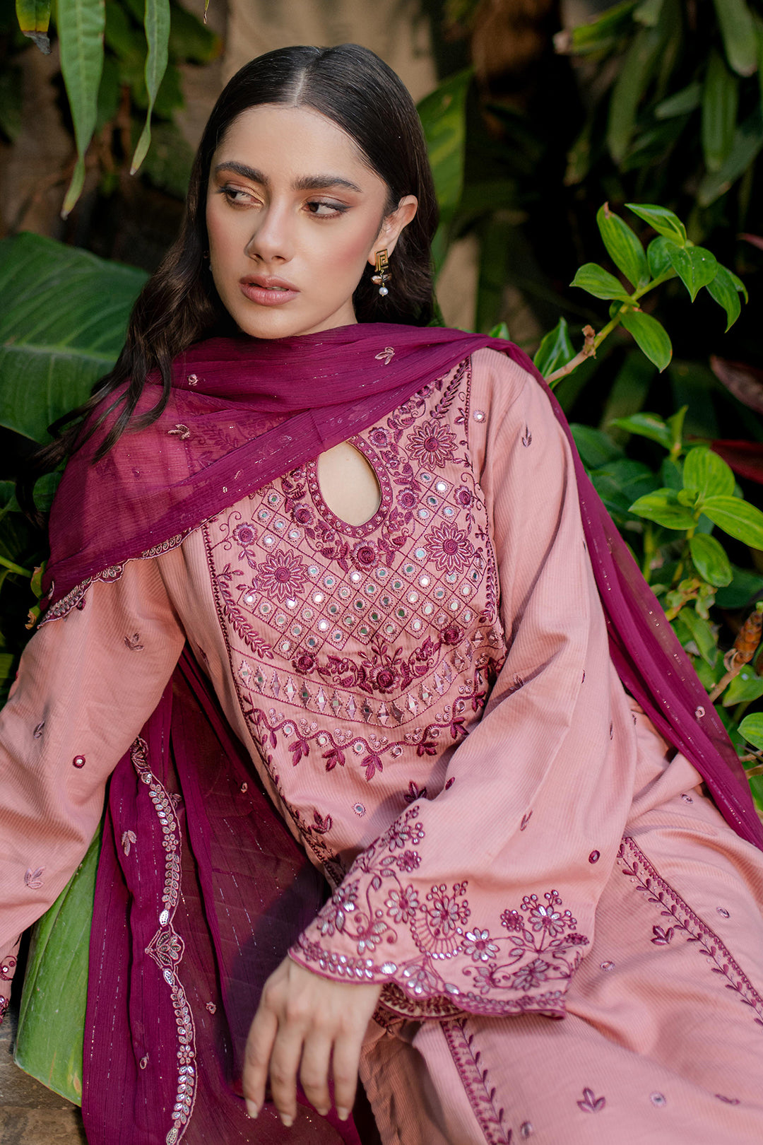 Embroidered Kurta Dupatta Trouser - 2005