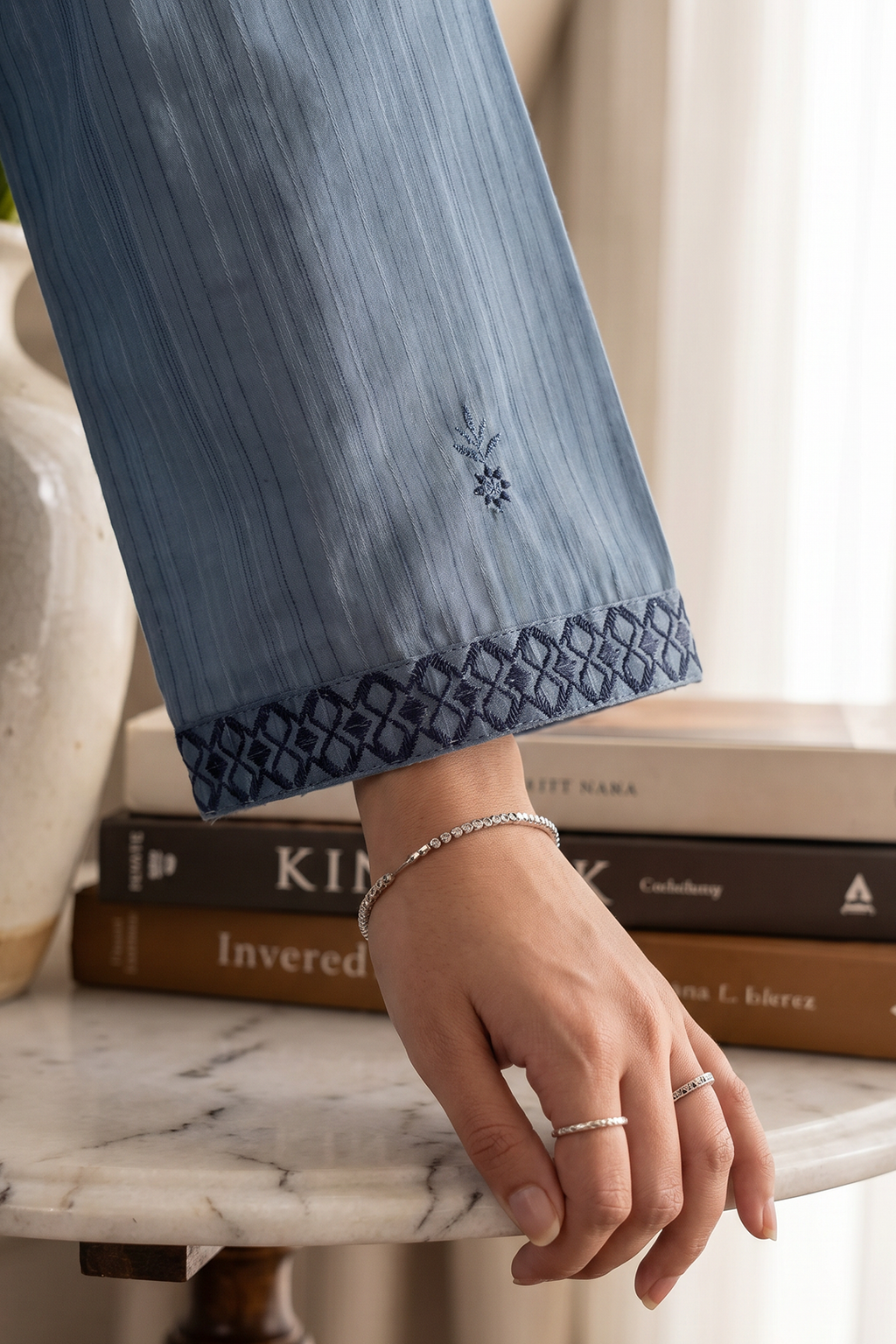 Embroidered Kurta Dupatta Trouser - 2006