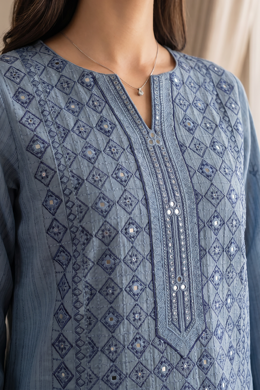 Embroidered Kurta Dupatta Trouser - 2006