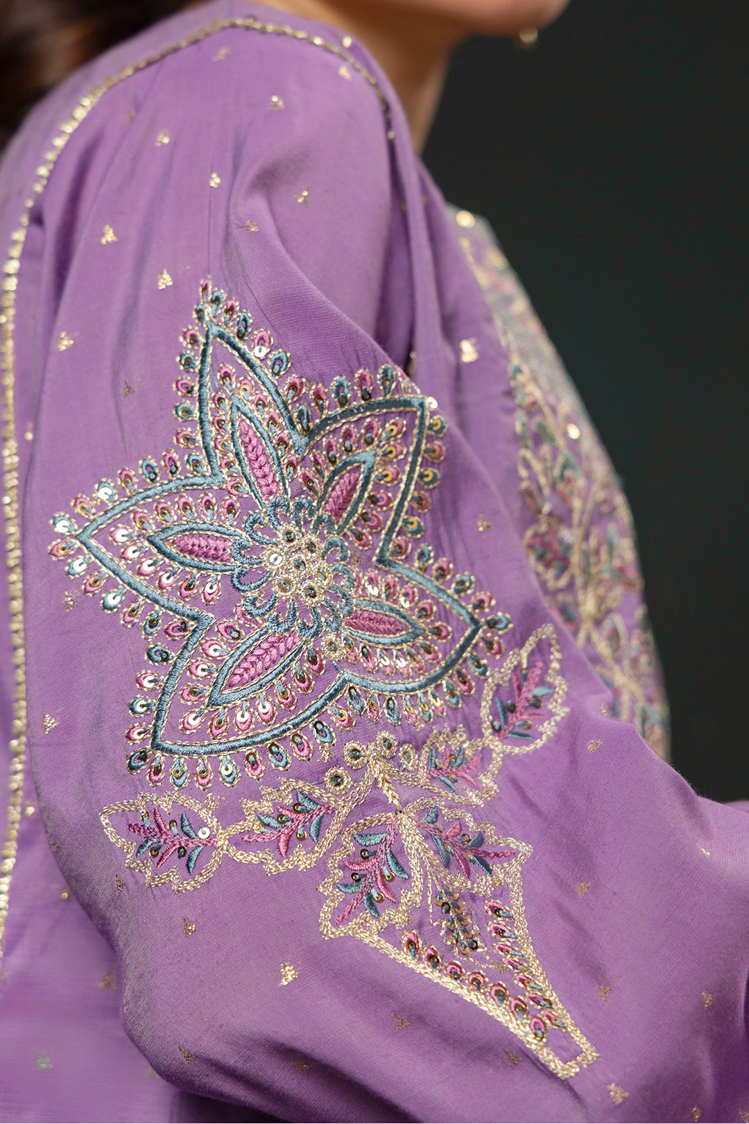 Embroidered Kurta Dupatta Trouser - 2007