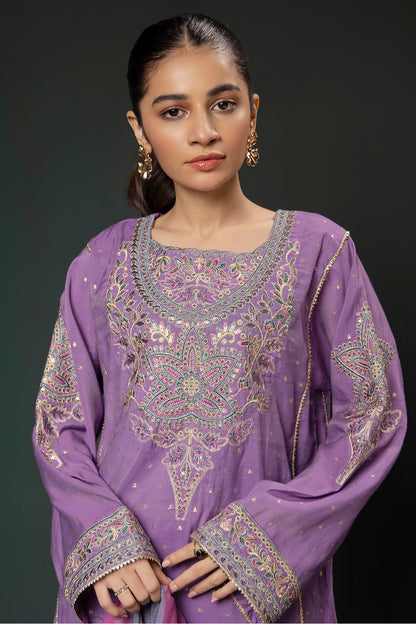 Embroidered Kurta Dupatta Trouser - 2007