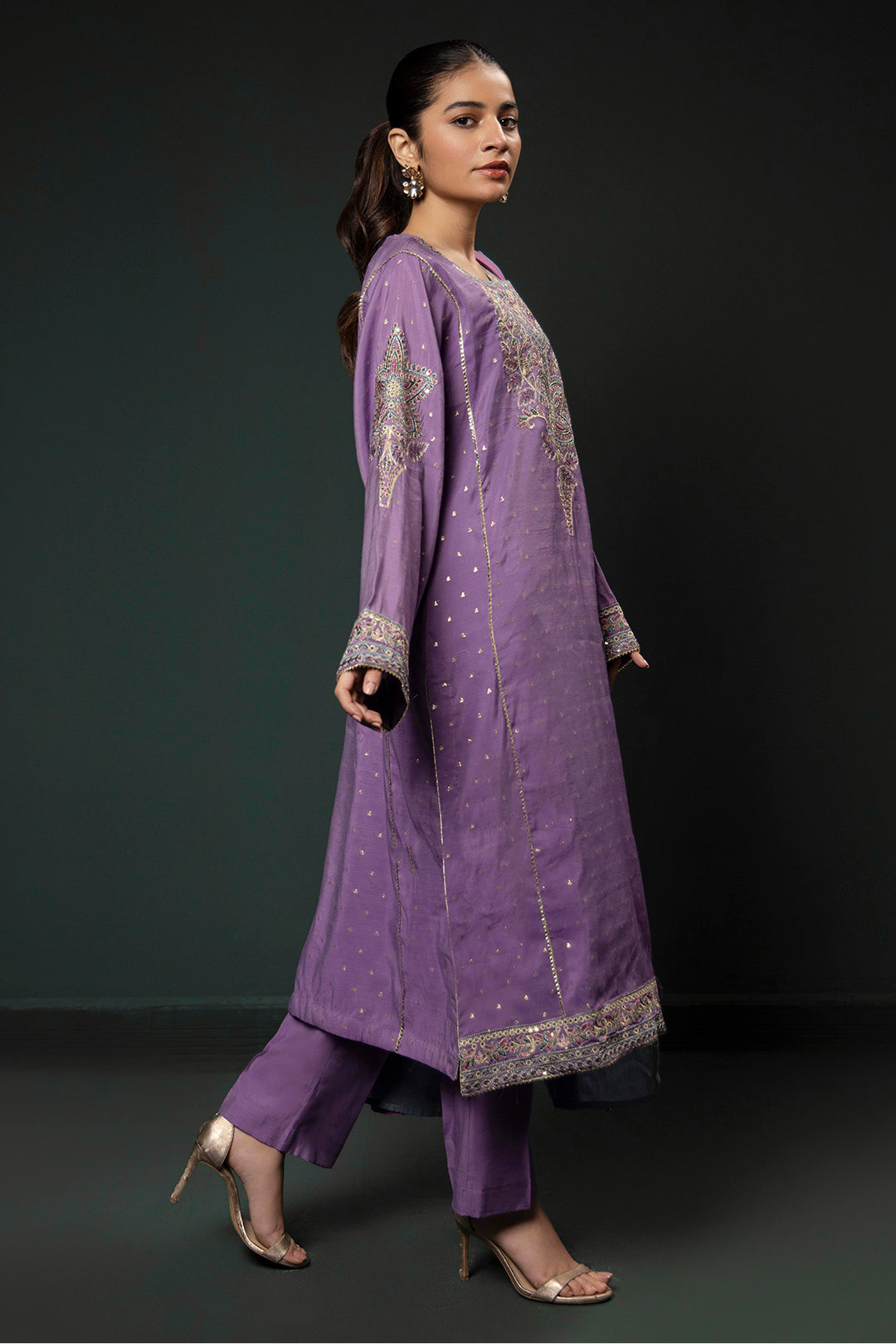 Embroidered Kurta Dupatta Trouser - 2007