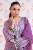 Embroidered Kurta Dupatta Trouser - 2112