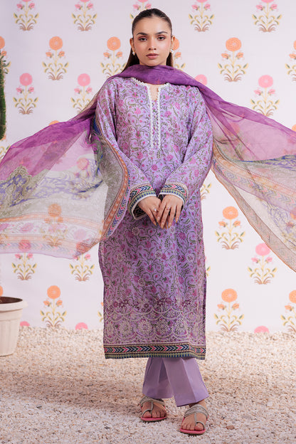 Embroidered Kurta Dupatta Trouser - 2112